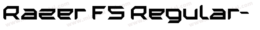 Razer F5 Regular字体转换